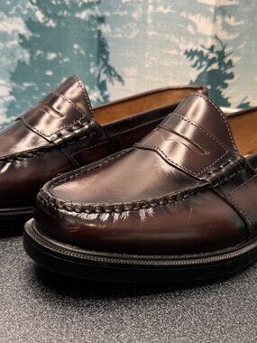 USED Nunn Bush Men's Penny Loafer Shoe -Size 9.5 Wide - Leather,Preppy,Slip Nn